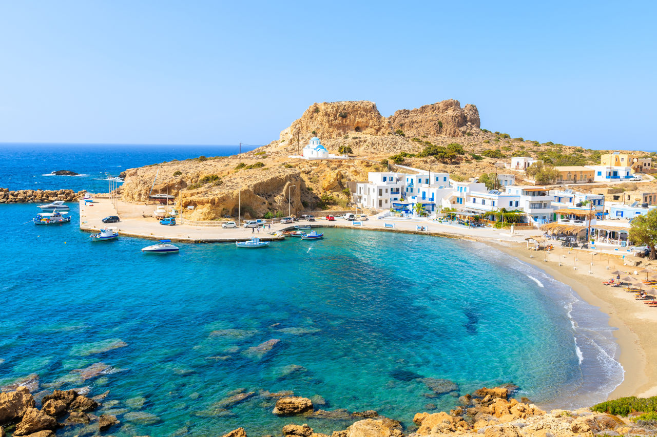 De kust van Kreta